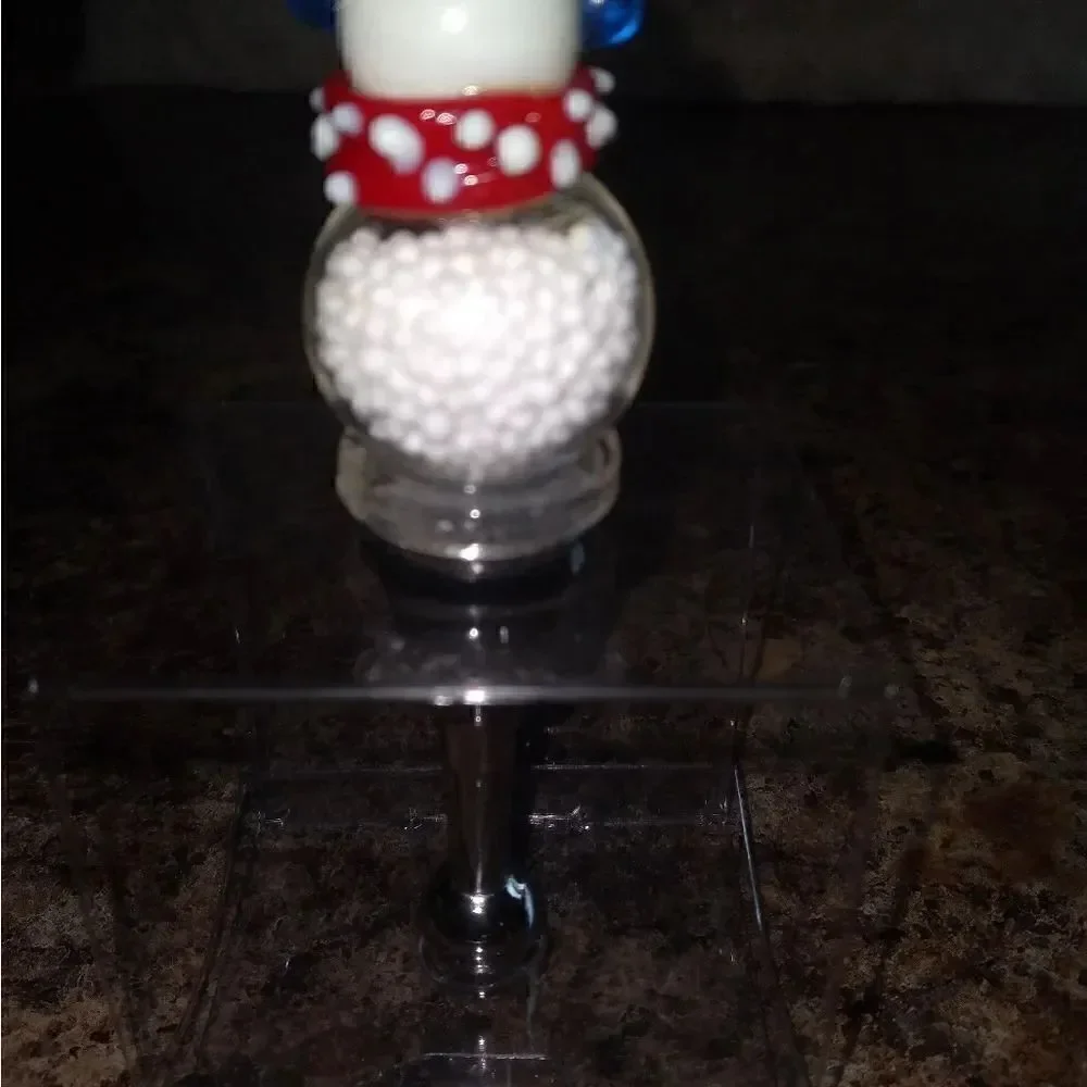 Pier 1 snowman wine bottle stopper New In Box
